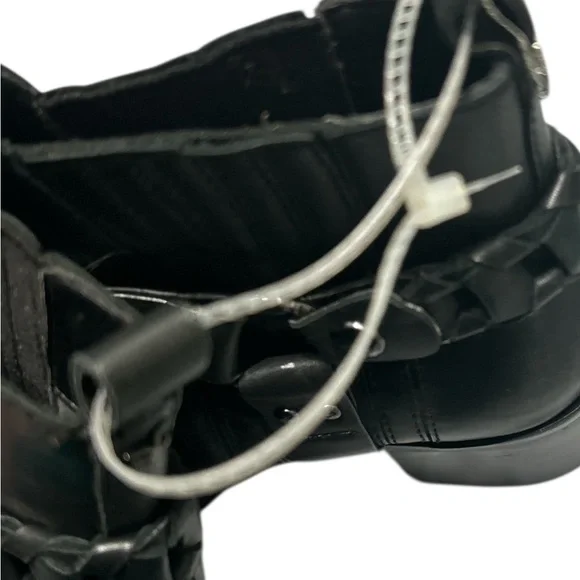 Sam Edelman, Dalma. Black Leather Ankle Boots - Picture 8 of 8